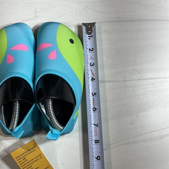 CT Girl’s Water Shoes Light Blue/Lime Green sz 13/1 - Picture 6 of 7
